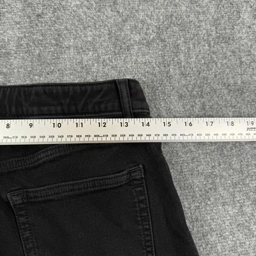 UNIQLO Jeans 27 x 30 Black Wash Slim Fit Straight‎ Leg Pants Waist Stretch Men's